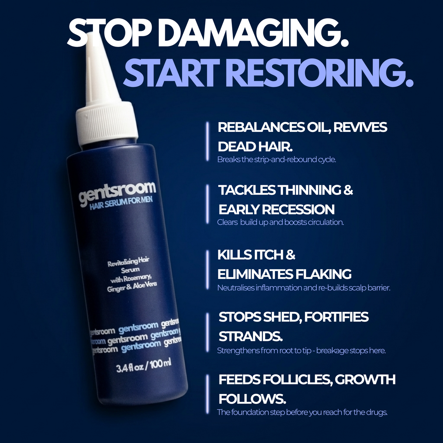 Gentsroom Revitalising Hair Serum For Men
